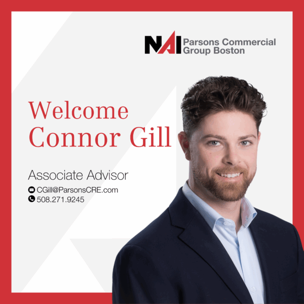 NAI Parsons Commercial Group | Boston Welcomes Connor Gill as Associate Advisor